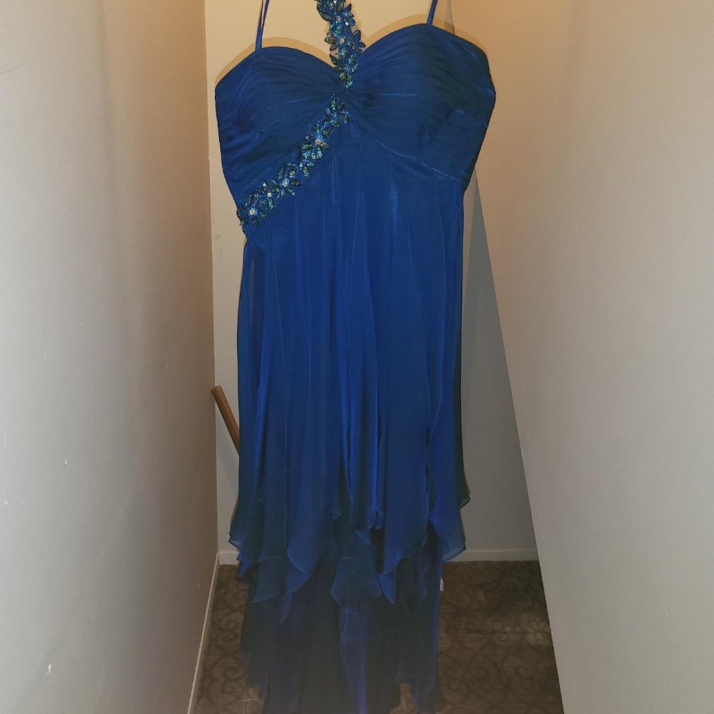 Blue prom dress